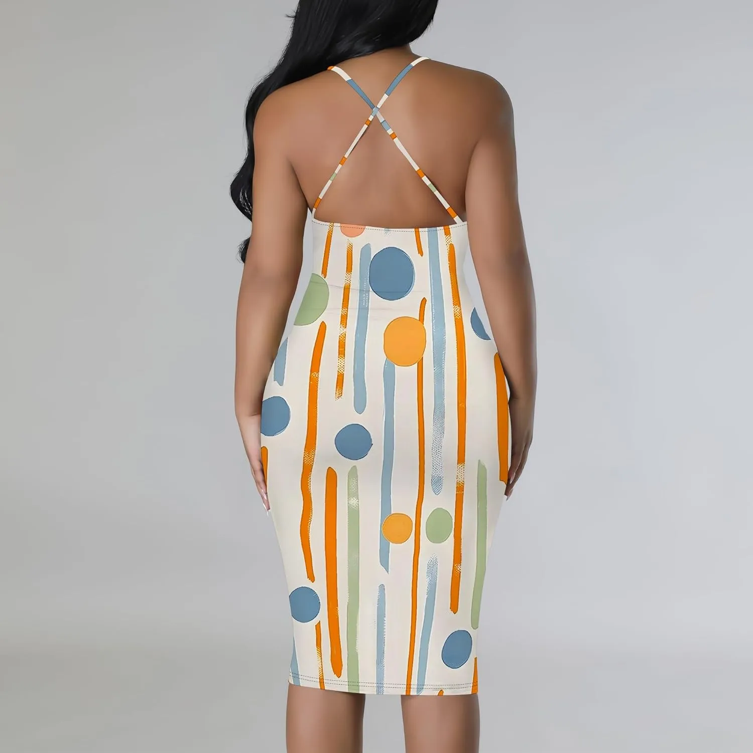 Mini Dress Sexy Bodycon Sundress for Women Summer Short Low Backless Spaghetti Strap Beach Boho Party Club Dresses