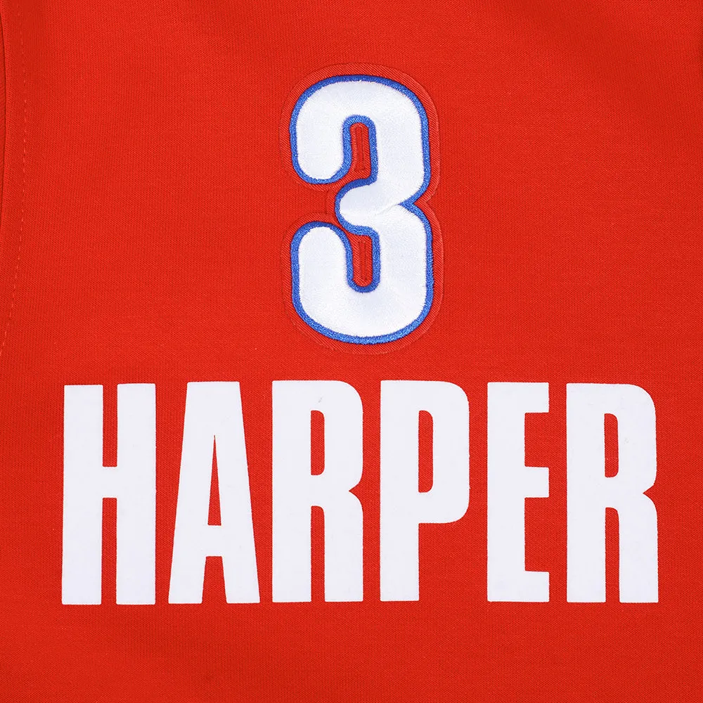 MLB PHILADELPHIA PHILLIES BRYCE HARPER #3 CLASSIC WARM UP JACKET (RED)