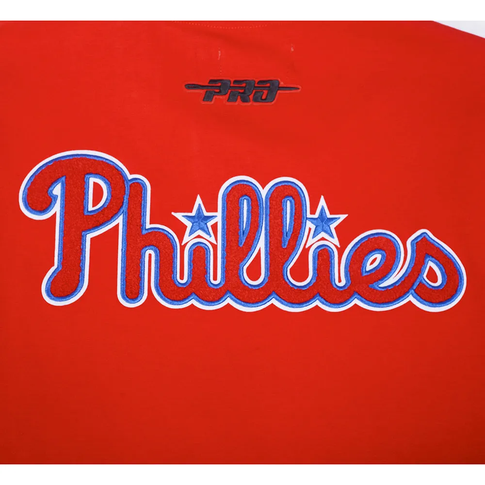 MLB PHILADELPHIA PHILLIES BRYCE HARPER #3 CLASSIC WARM UP JACKET (RED)