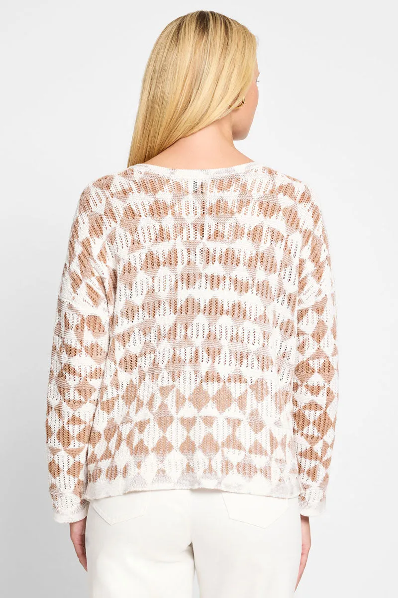 NIC ZOE Textured Diamond Sweater