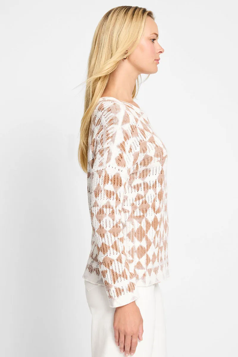 NIC ZOE Textured Diamond Sweater