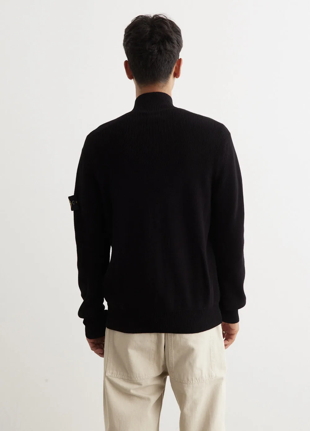 Organic Cotton Rib Zip Knit