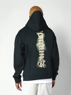 Overhead Washed Hoodie With Back Graphic Print