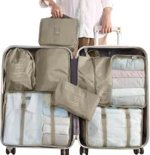 Packing Organizers, Travel Packing Cubes, Compression Packing Cubes for Suitcases, Light Weight Packing Cubes for Suitcases, 6 Set Compression Packing Cubes for Travel.