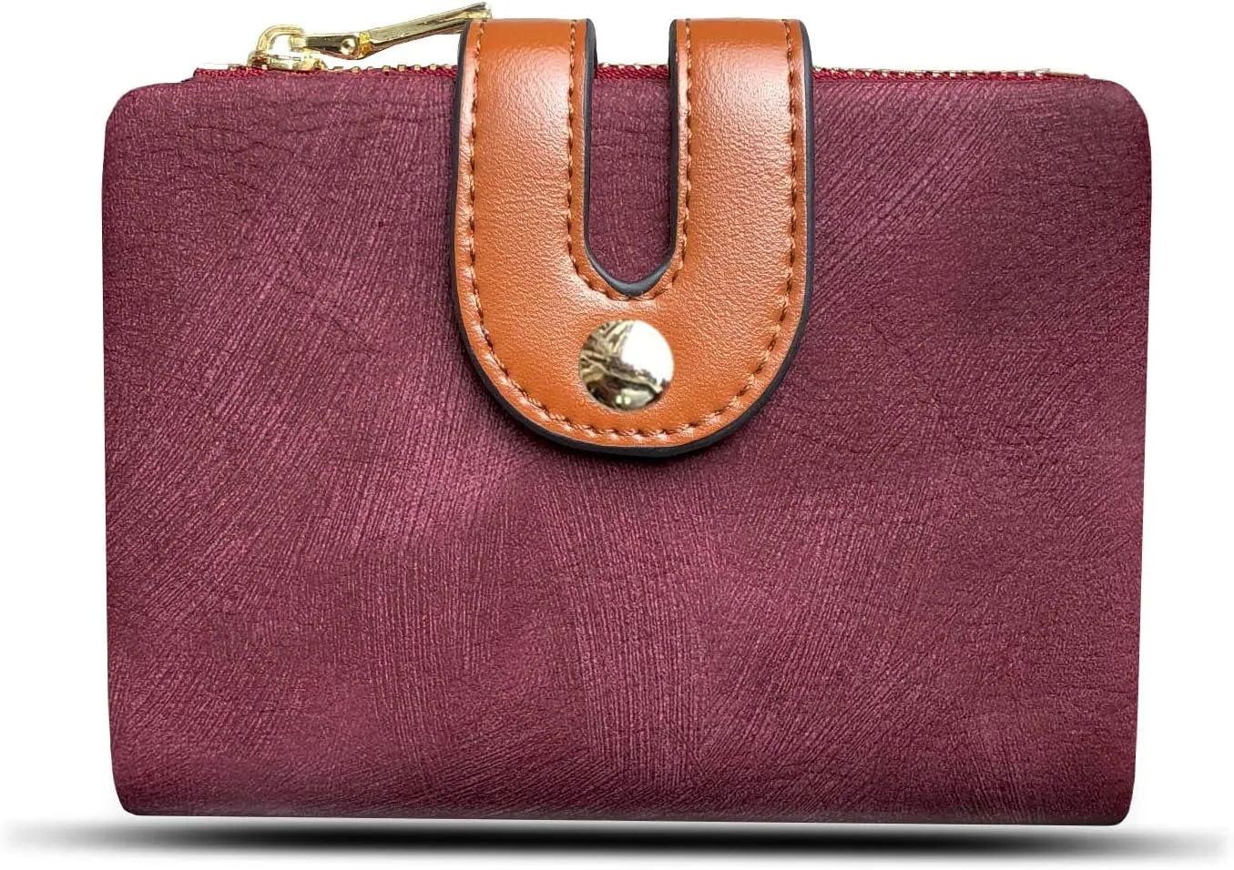 PofeeXIO Womens Wallets Small Rfid Ladies Bifold Wallet With Zipper Coin Pocket,Mini Purse Soft Compact Thin (purple)
