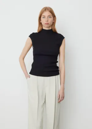 Raised Neck Drapey Rib Tank