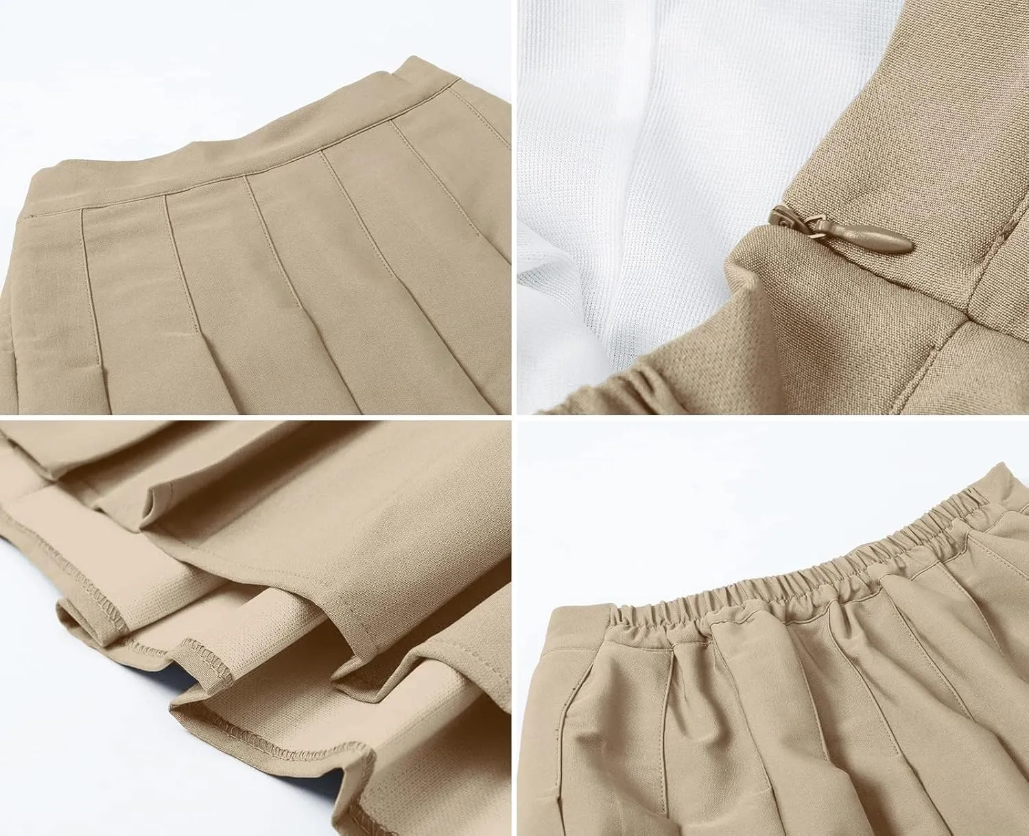 SANGTREE Women's Girls A-Line Long Pleated High Waist Fashion Skirt, School Uniform Cosplay