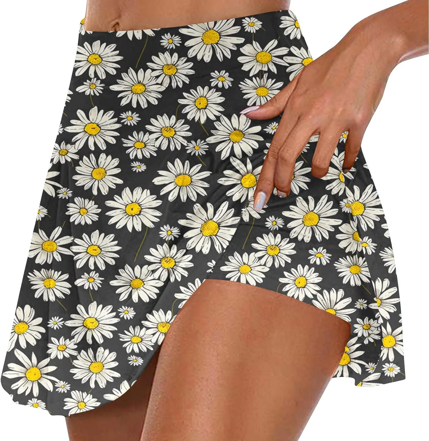TANGNADE Womens Pleated Skorts Plus Size Skorts for Women High Waist Athletic Sports Pants Skirt Casual Strecthy Shorts