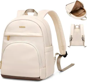 TENSTAR Mini Backpack for Women Stylish Waterproof Back pack Purse, Light Weight Daypack Purses Daily Backpack Cute Bookbag for College Travel, Apricot