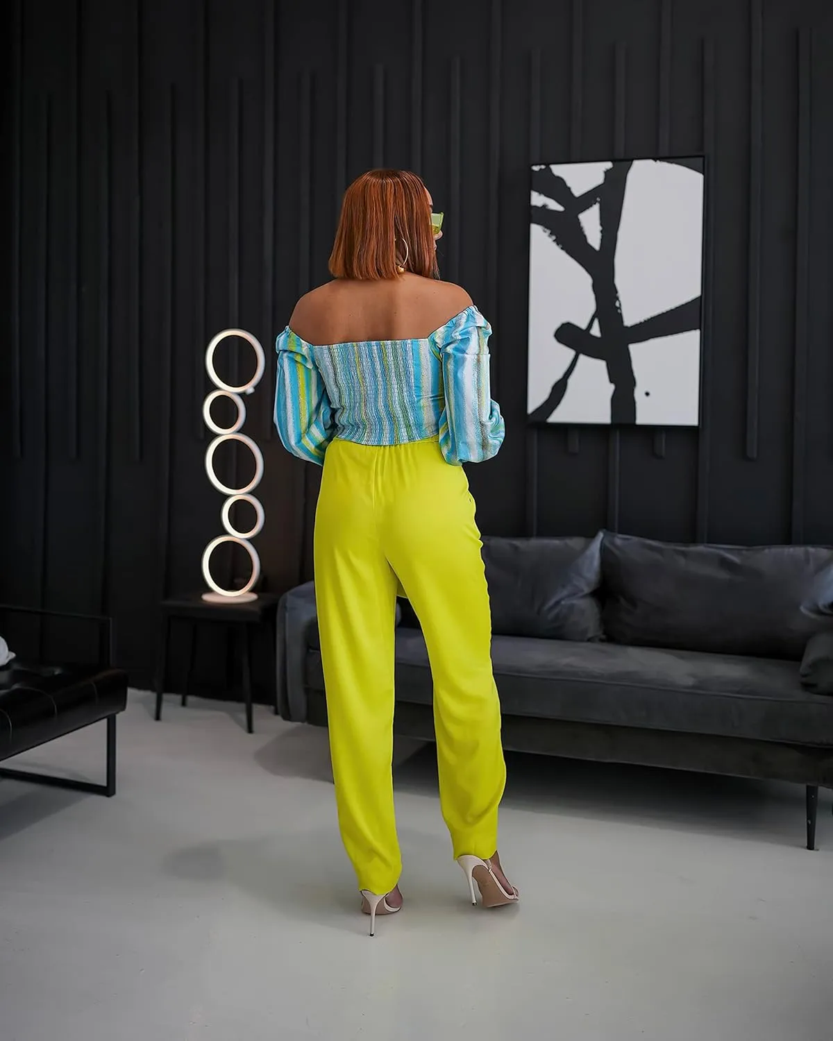 The Drop Women's Sulphur Spring Draped Ruffle-Front Pants by @hintofglamour
