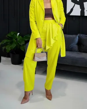 The Drop Women's Sulphur Spring Draped Ruffle-Front Pants by @hintofglamour