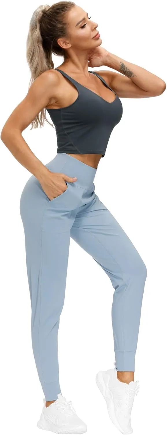 THE GYM PEOPLE Women's Joggers Pants Lightweight Athletic Leggings Tapered Lounge Pants for Workout, Yoga, Running