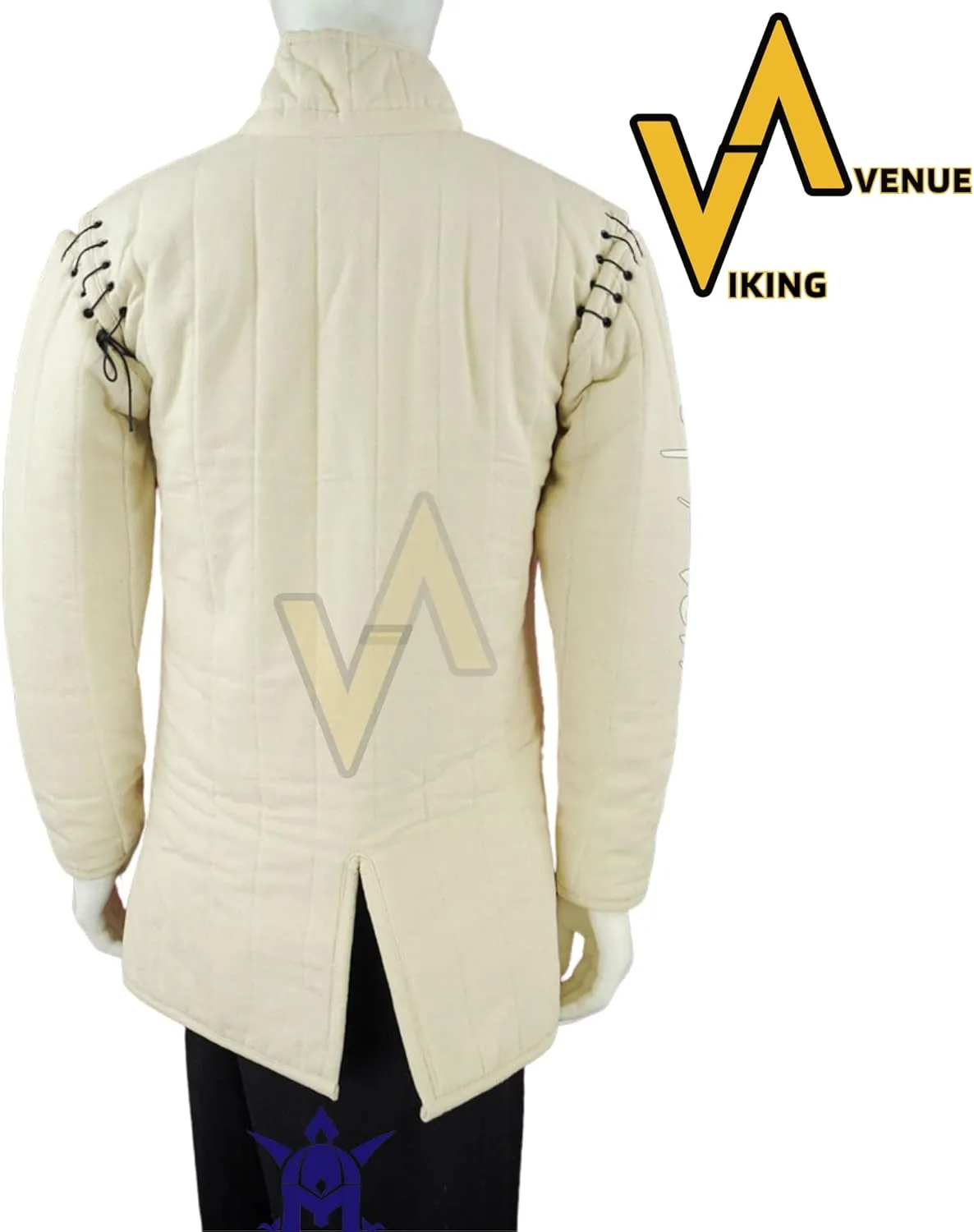 Thick Padded Cotton Gmabeson Aketon Coat Costume Protective for Reanctment of SCA LARP