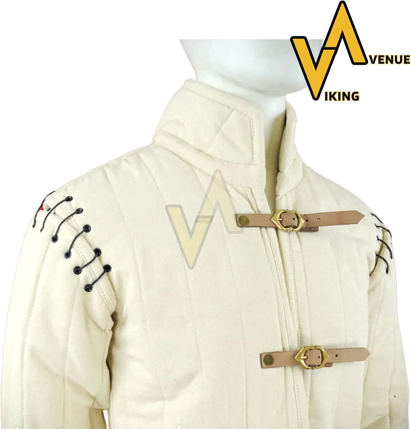 Thick Padded Cotton Gmabeson Aketon Coat Costume Protective for Reanctment of SCA LARP