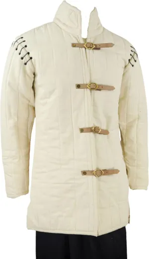 Thick Padded Cotton Gmabeson Aketon Coat Costume Protective for Reanctment of SCA LARP