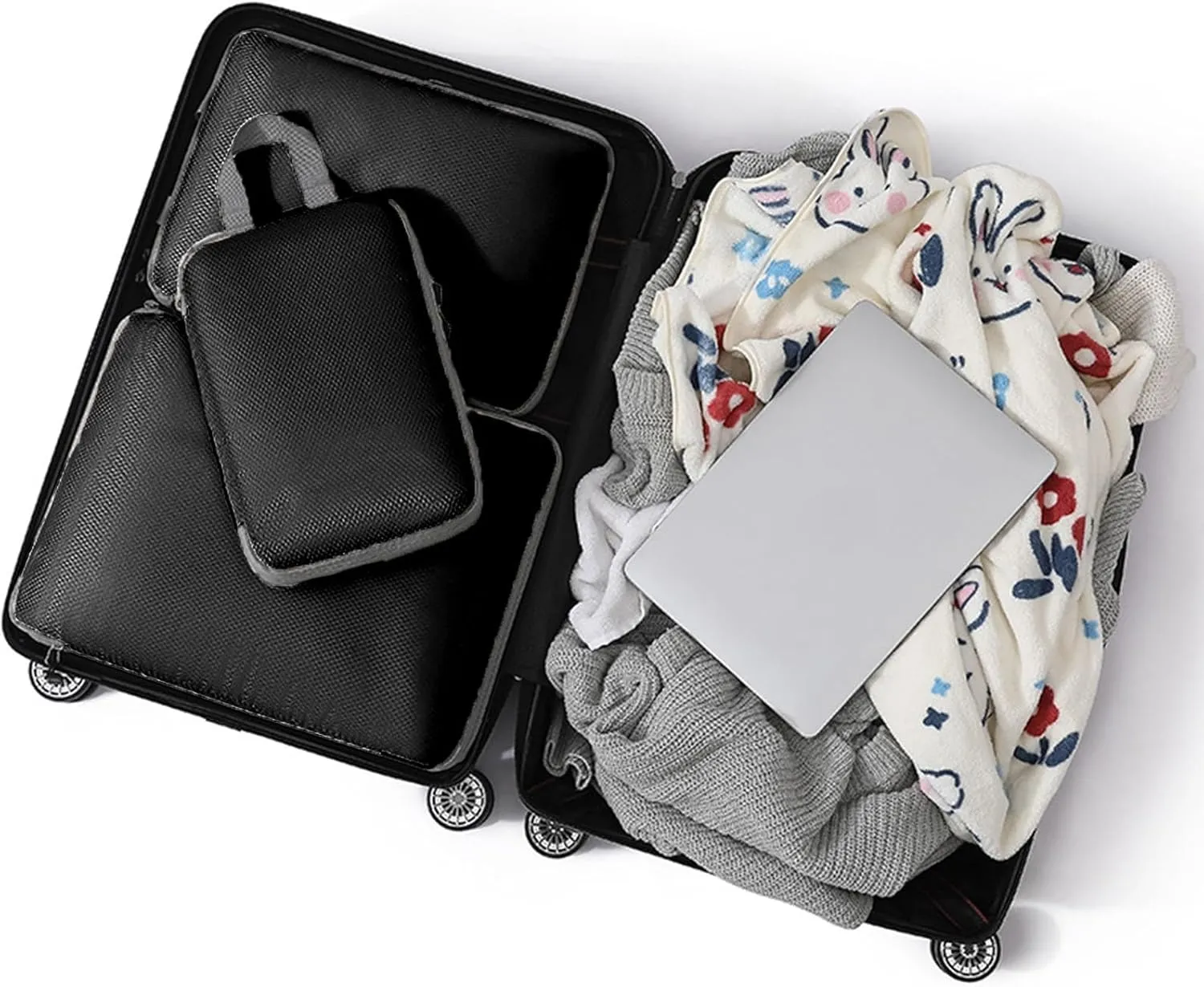 Todays Deals in Clearance 3PCS Compression Packing Cubes Organizer for Travel Luggage Organizer for Suitcases Backpack