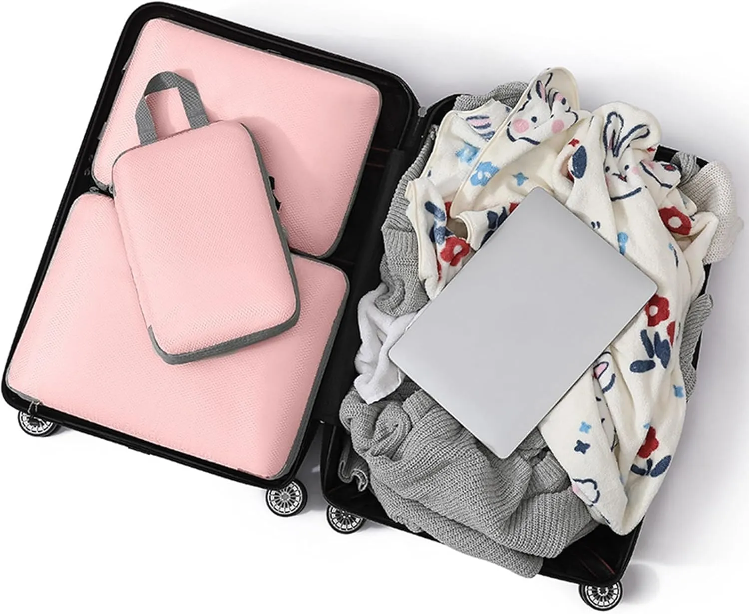 Todays Deals in Clearance 3PCS Compression Packing Cubes Organizer for Travel Luggage Organizer for Suitcases Backpack