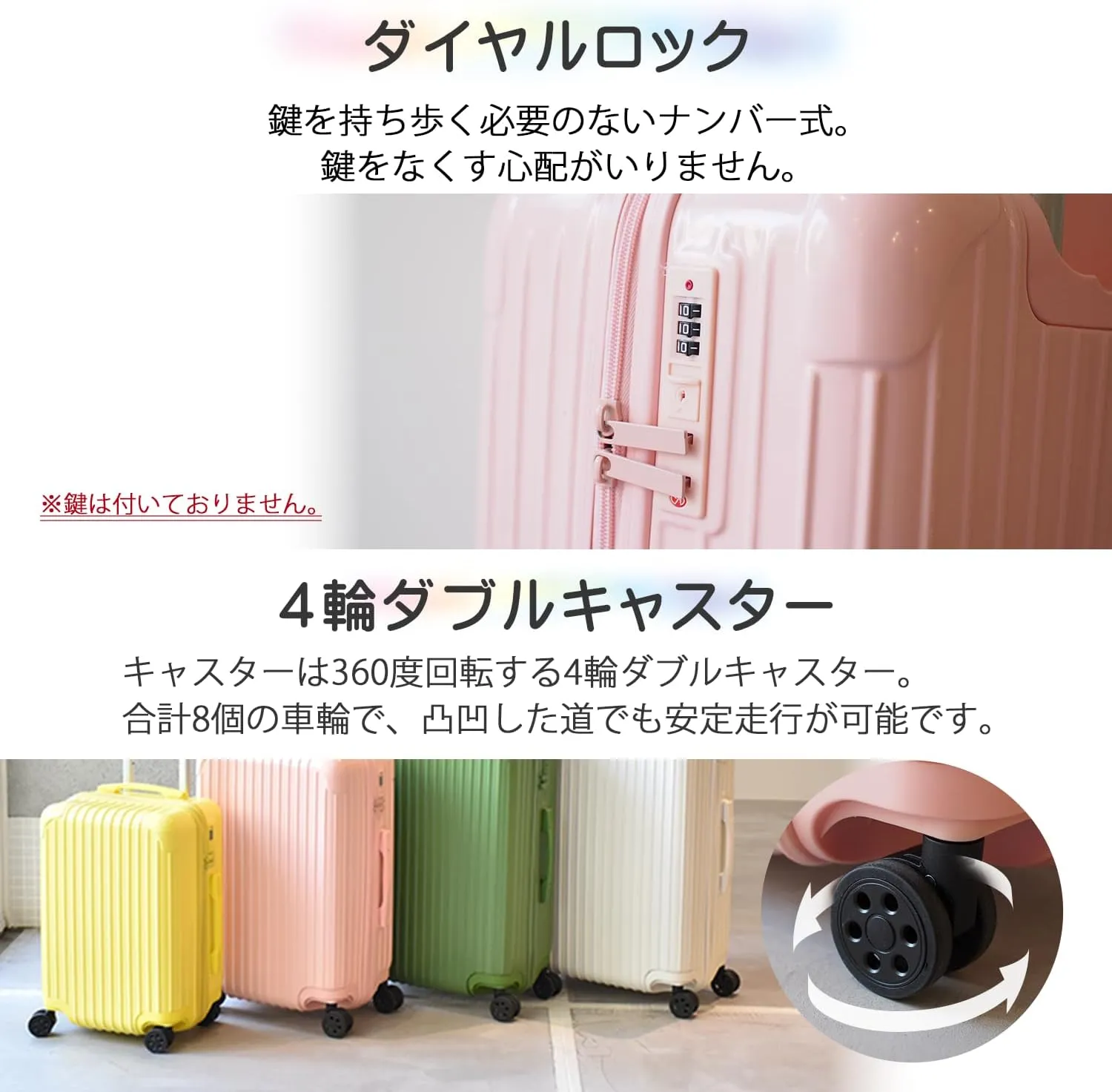 Trolley Luggage Zipper Type suitcase with dial Lock light weight [71-22036-10](Black, M)