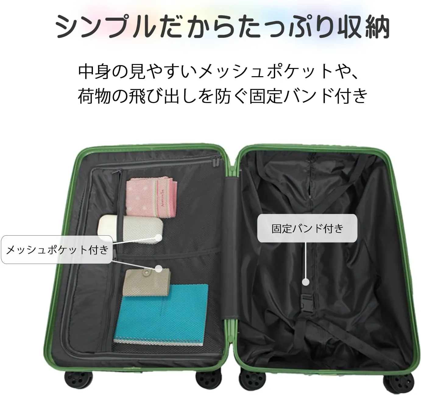 Trolley Luggage Zipper Type suitcase with dial Lock light weight [71-22036-10](Black, M)