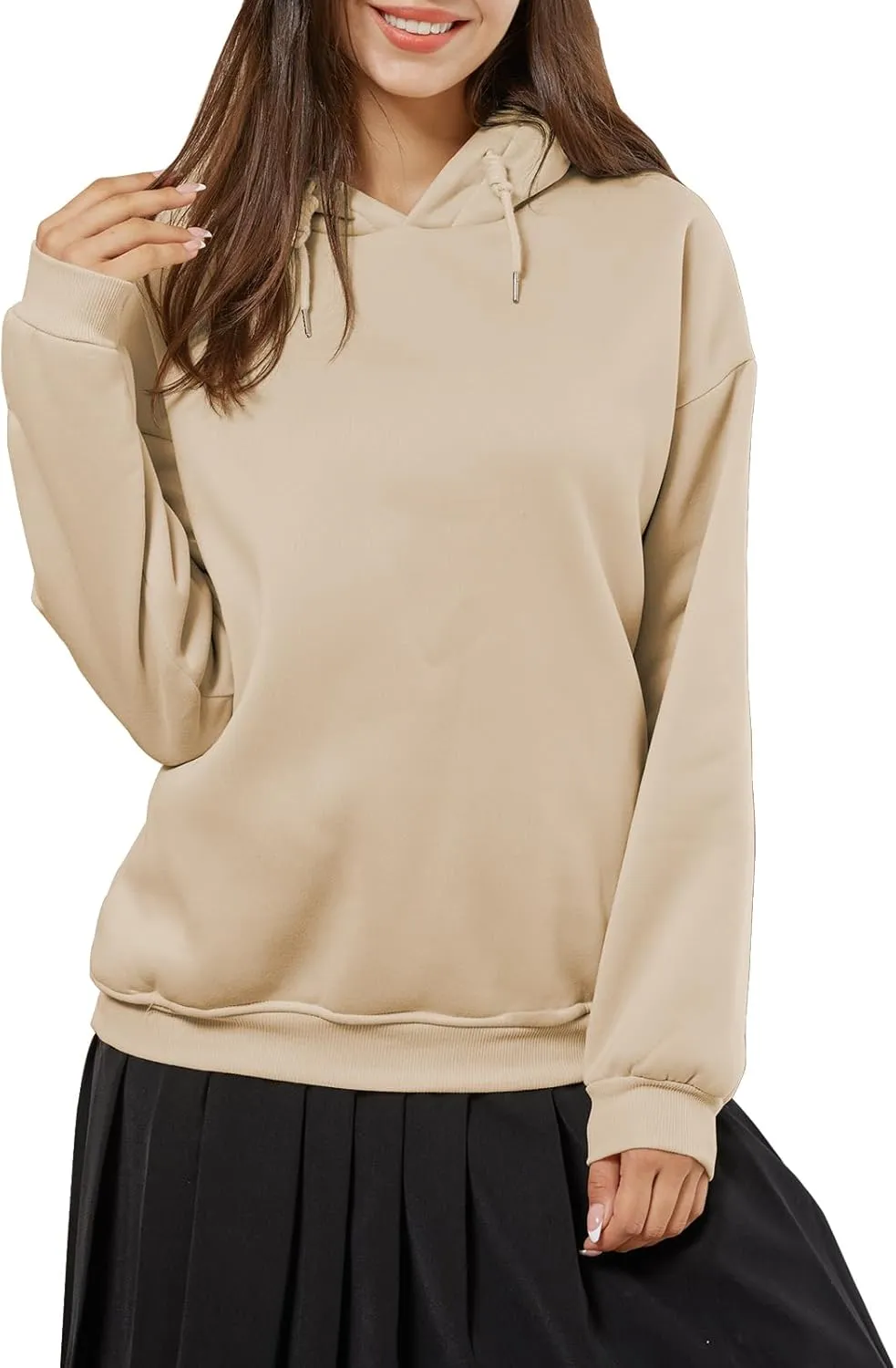 Tuislay Oversized Graphic Hoodies for Women Love Never Fails Cute Preppy Sweatshirt Aesthetic Teen Girls Hooded Pullover