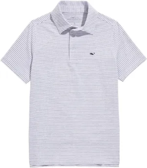 vineyard vines Boys' Bradley Stripe Sankaty Polo