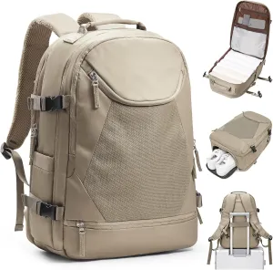wepadre Mochila De Viaje Large Travel Backpack Carry On Flight Approved Personal Item Backpack Traveling Backpack Carry On Backpack For Women Frontier Airlines Personal Item Travel Bag Brown