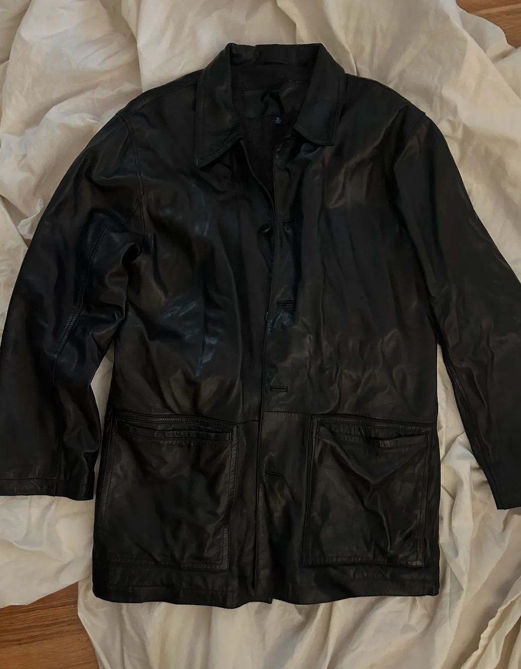 Wilke Rodriguez Black Leather Jacket - Lined