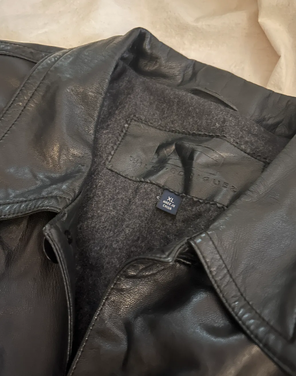 Wilke Rodriguez Black Leather Jacket - Lined