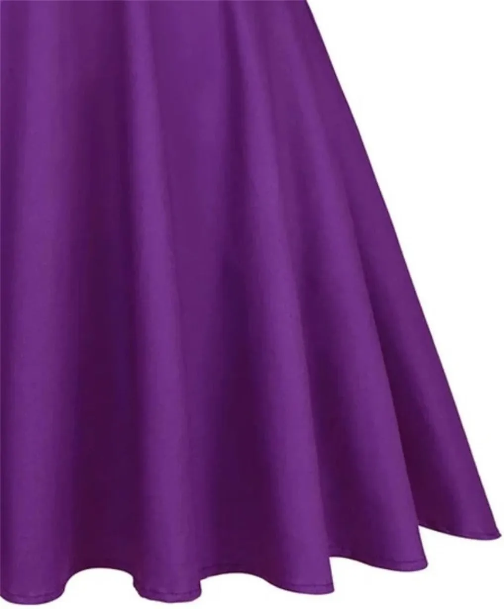 Women Pleated Skirt High Waist Vintage Loose Casual A Line Flare Swing Skirt