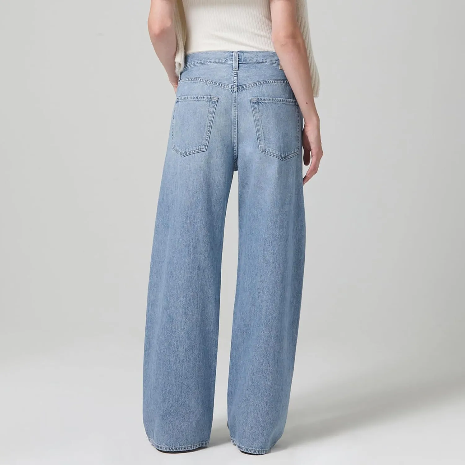 Women Wide Leg High Rise Jeans Boyfriend Drawstring Tie Waist Long Trouser Baggy Y2K Denim Pants