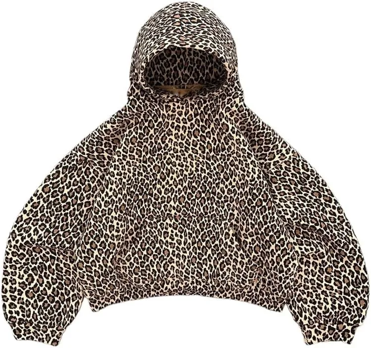 Womens Camo Sweatshirt Oversized Leopard Print Hoodie 2000s Pullover Sweatshirt Hooded Y2k Graphic Hoodies