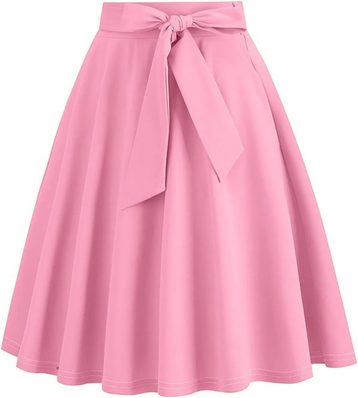 Women's High Waist A-Line Pockets Skirt Skater Flared Midi Skirt Vinage Skirt Coctail Party Short Skirts