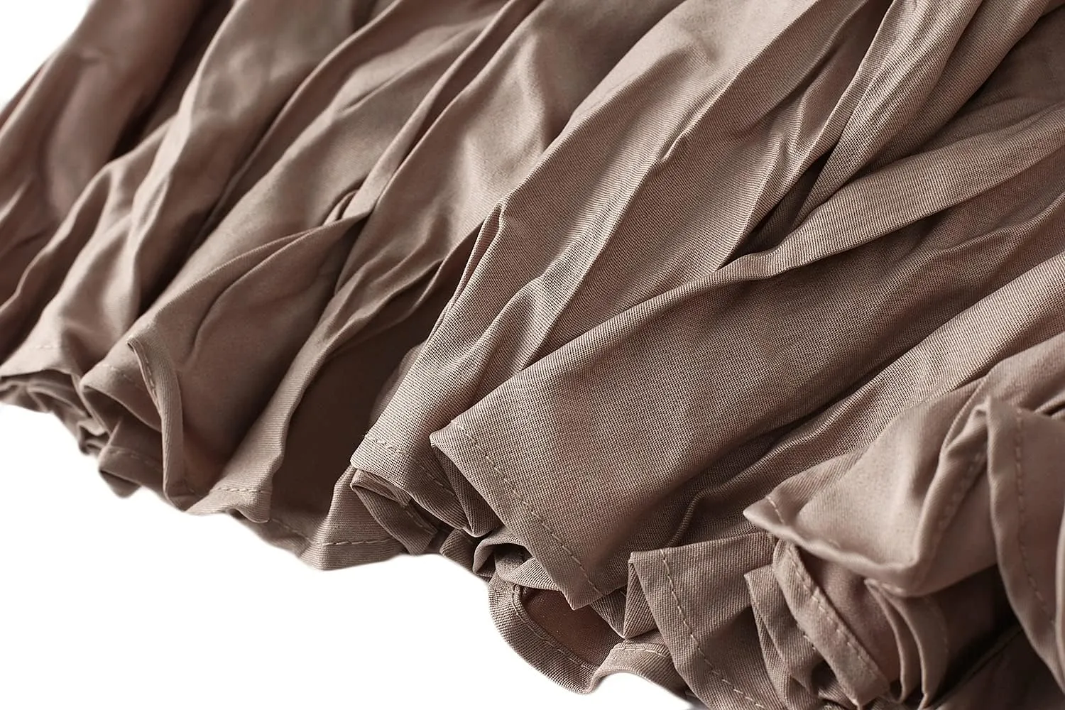 Women's Long Skirt High Waist Elastic Pleated Skirt Ballet Wedding Prom Party A-Line Casual Swing Midi Skirt