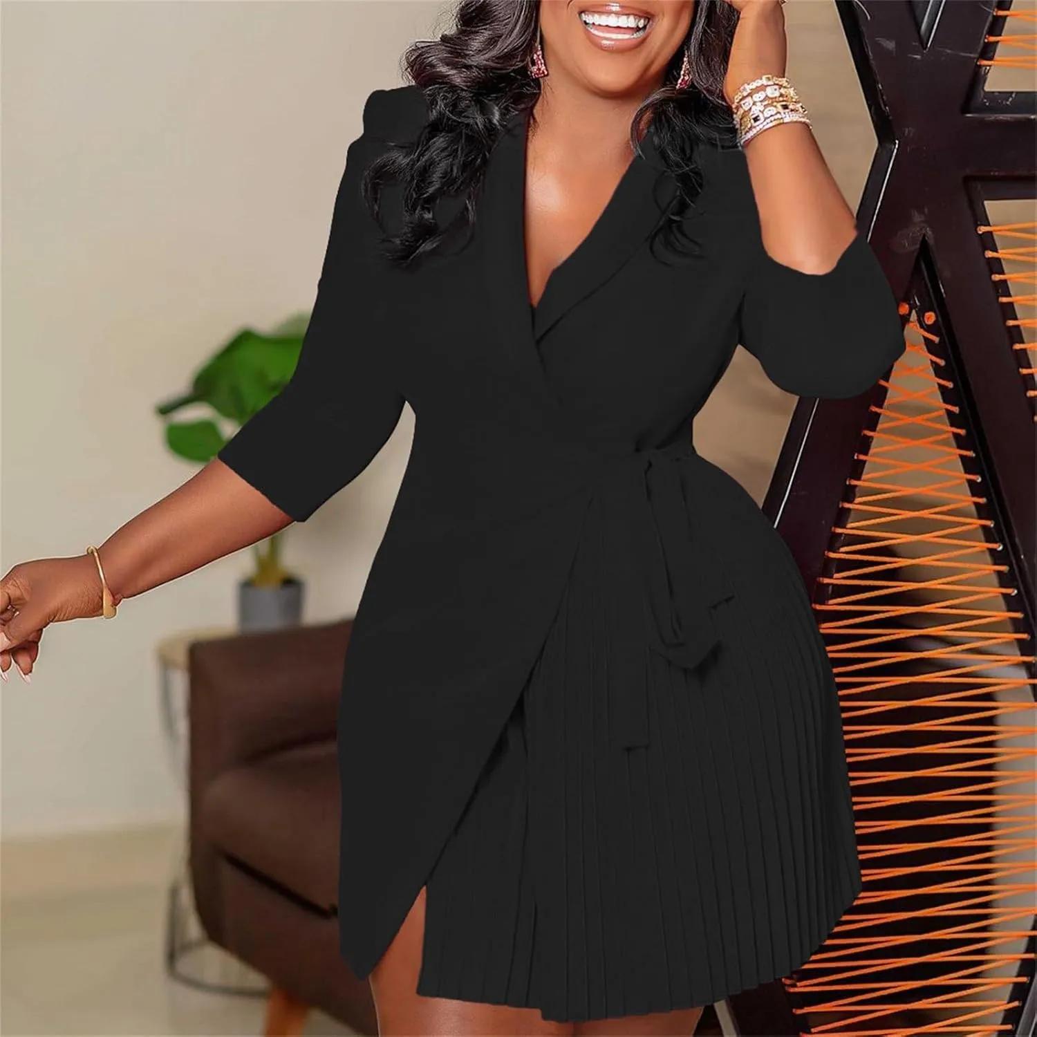 Women's Summer Plus Size Midi Bodycon Dresses Off The Shoulder Short Sleeve Ruffle Cocktail Party Pencil Formal Dress