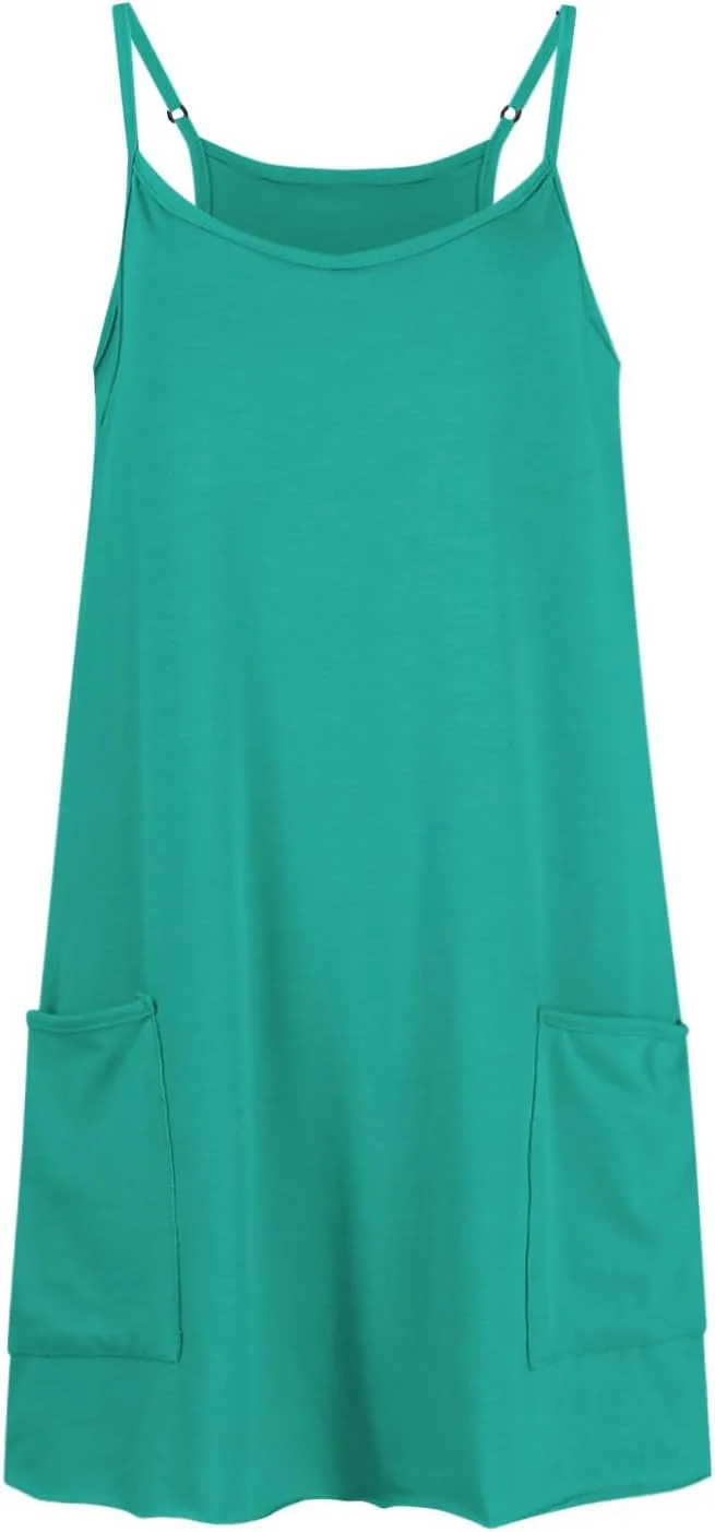 Womens Tennis Dress Workout Mini Dress with Shorts Sleeveless Spaghetti Straps Golf Athletic Dresses Summer