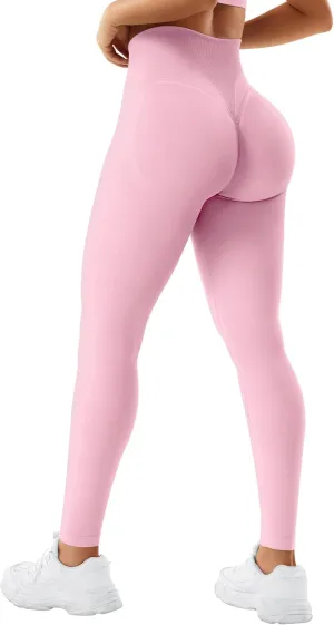 YEOREO Women Activate Workout Hidden Scrunch Leggigns Gym Booty Lifting High Waist Leggings Seamless Yoga Pants