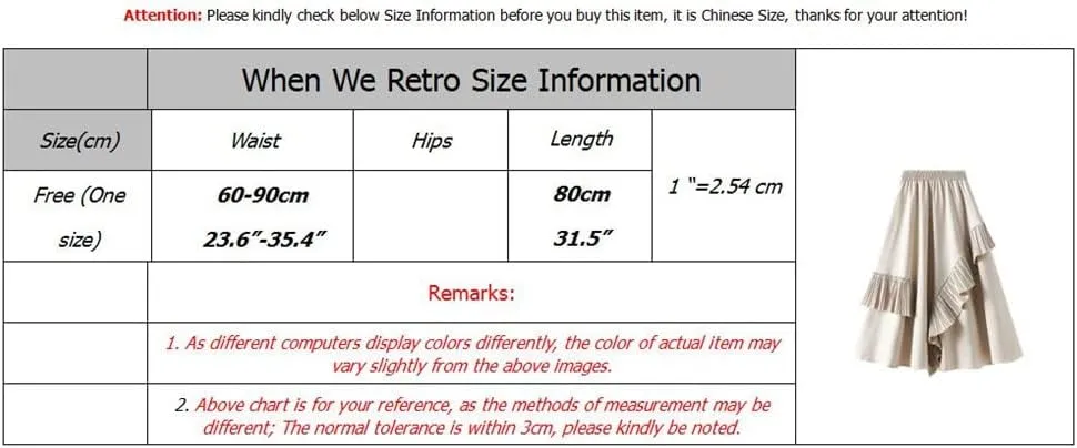 Youllyuu Irregular Ruffled Skirt Umbrella A Line Women Ladies Long Midi Skirts