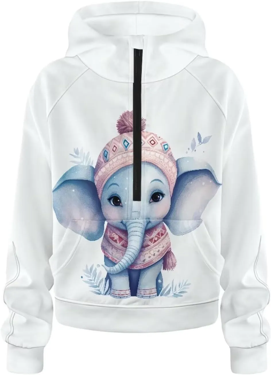 Yzaoxia Women's Hoodies Half Zip Sweatshirt Oversized Pullover Top