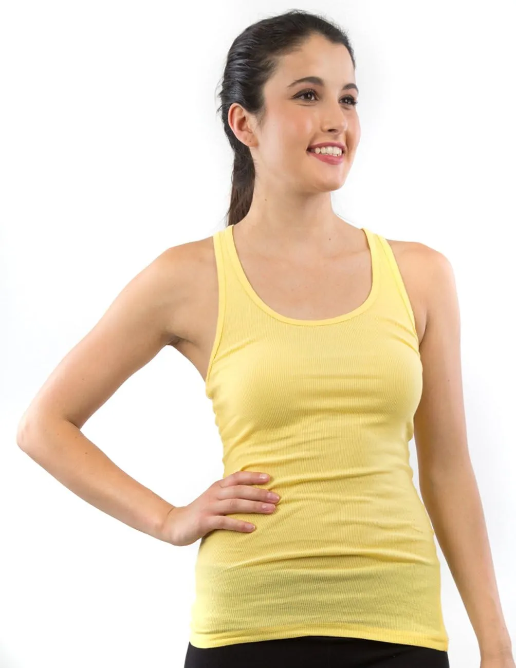 Zenana Outfitters 4 Pack Womens Basic Ribbed Racerback Tank Top