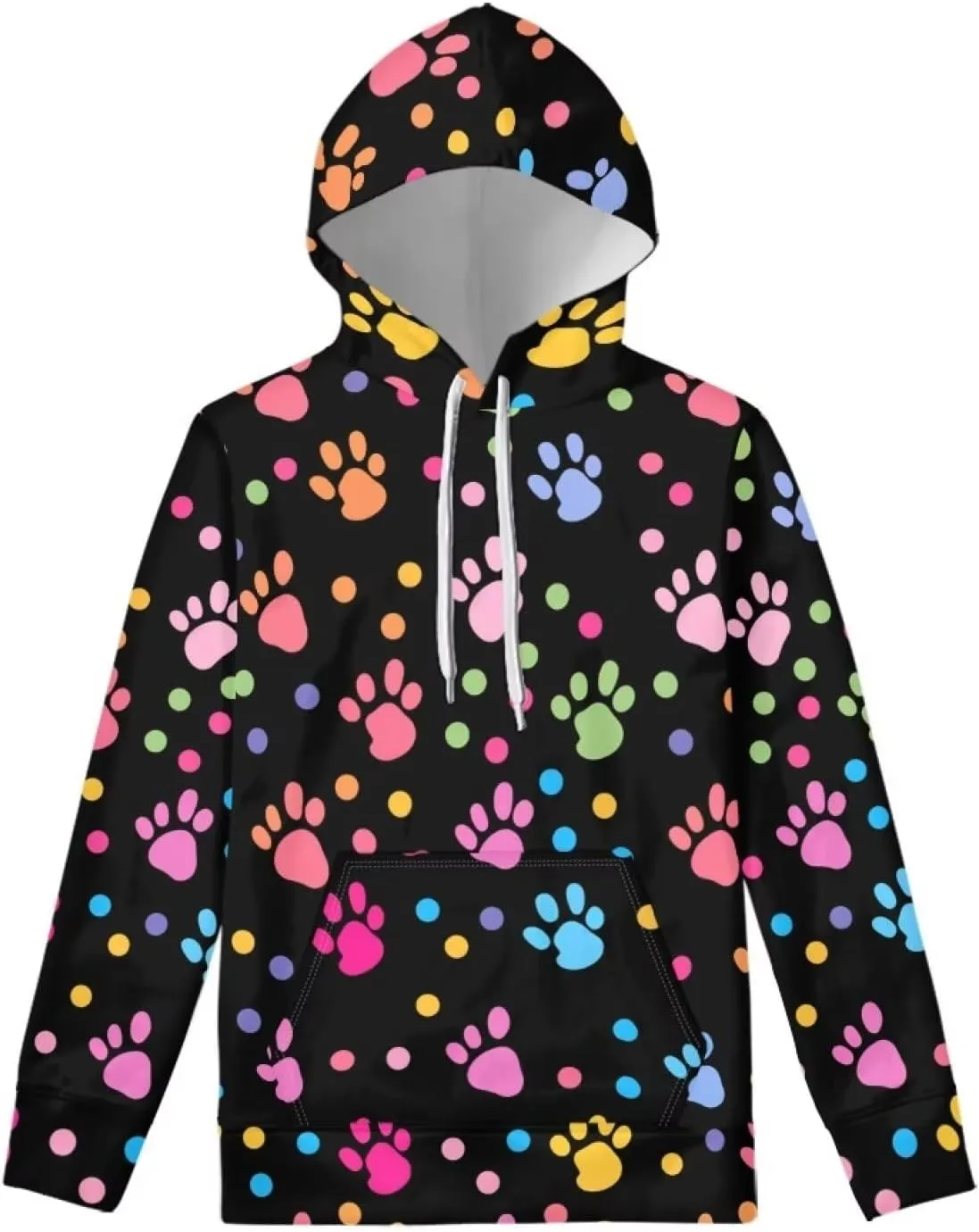 ZFRXIGN Womens Girls Hoodies Sweatshirts Long Sleeves Pullover Loose with Big Pockets